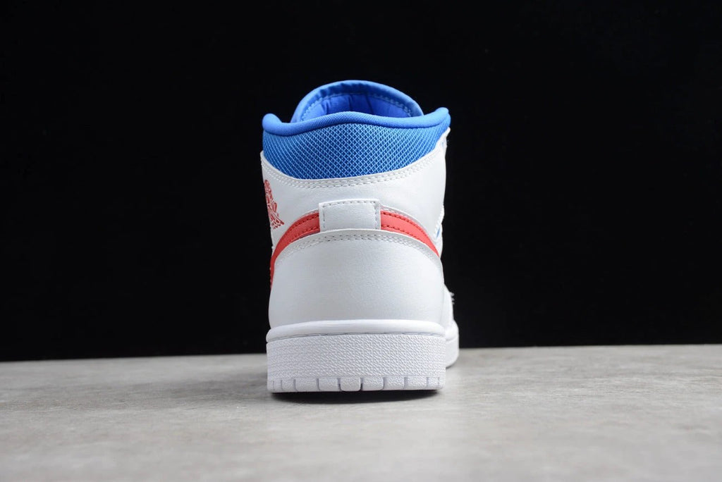 Air Jordan 1 Mid 'White Red Royal' by Air Jordan