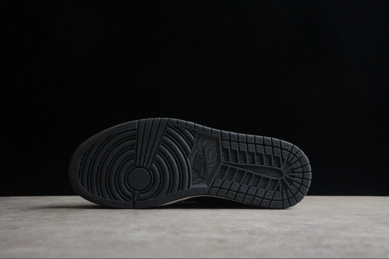 Air Jordan 1 Low Black Gray Satin by Air Jordan