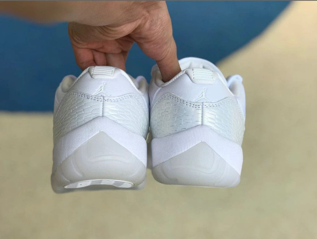 Air Jordan 11 Retro Low Heiress Pure Platinum Shoes Sneakers by Air Jordan