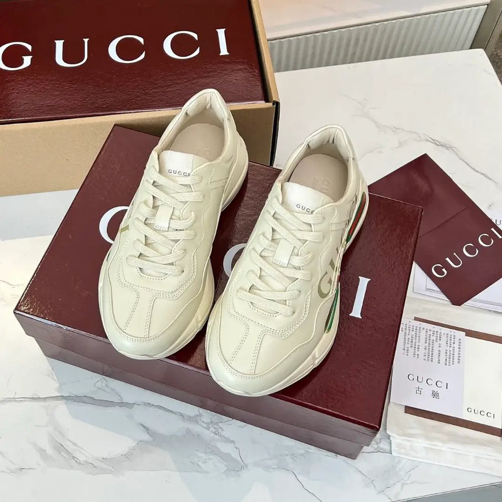 GG Rhyton Canvas Logo Shoes Sneakers by Air Jordan
