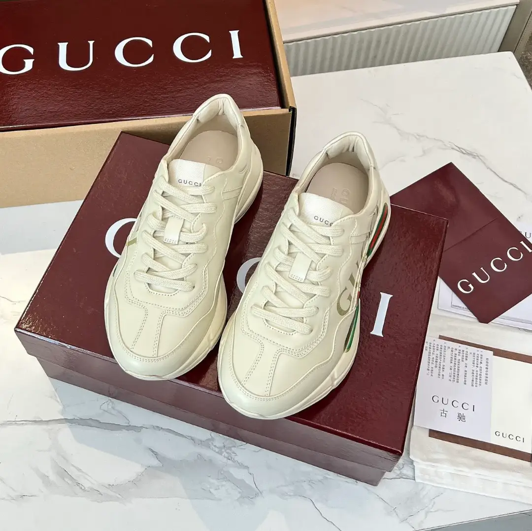 GG Rhyton Canvas Logo Shoes Sneakers by Air Jordan