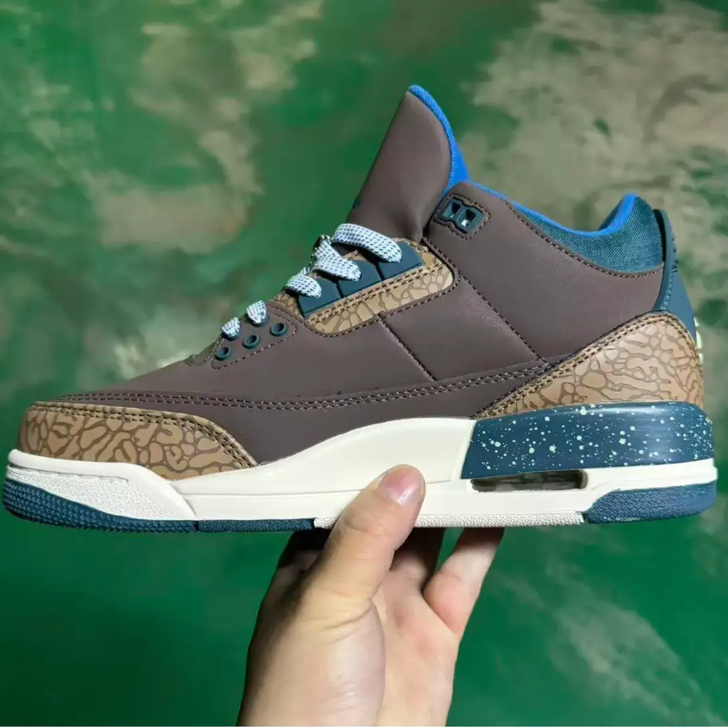 Air Jordan 3 Retro Olive Grey Shoes Sneakers by Air Jordan