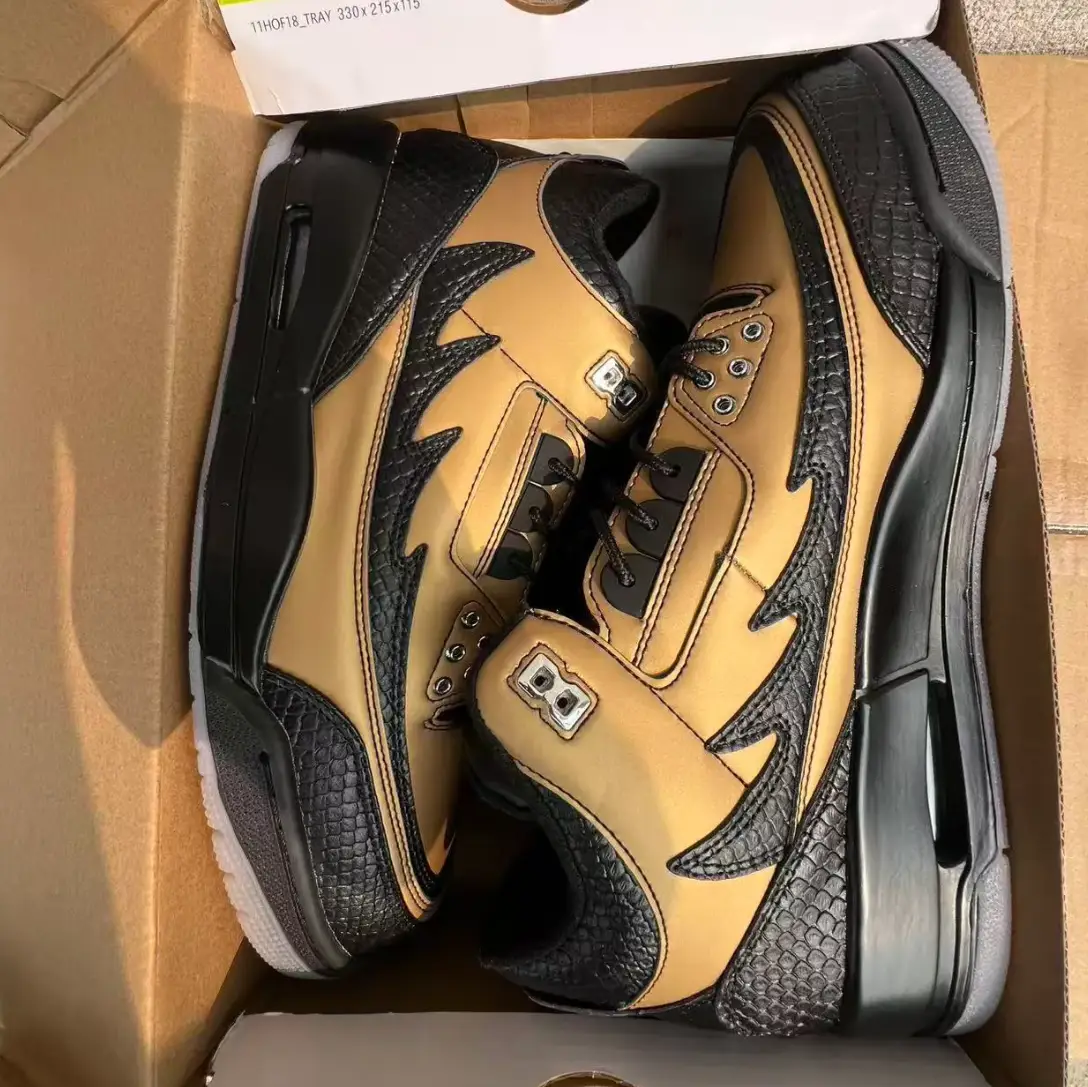 Air Jordan 3 Retro El Vuelo Black Sample Shoes Sneakers by Air Jordan