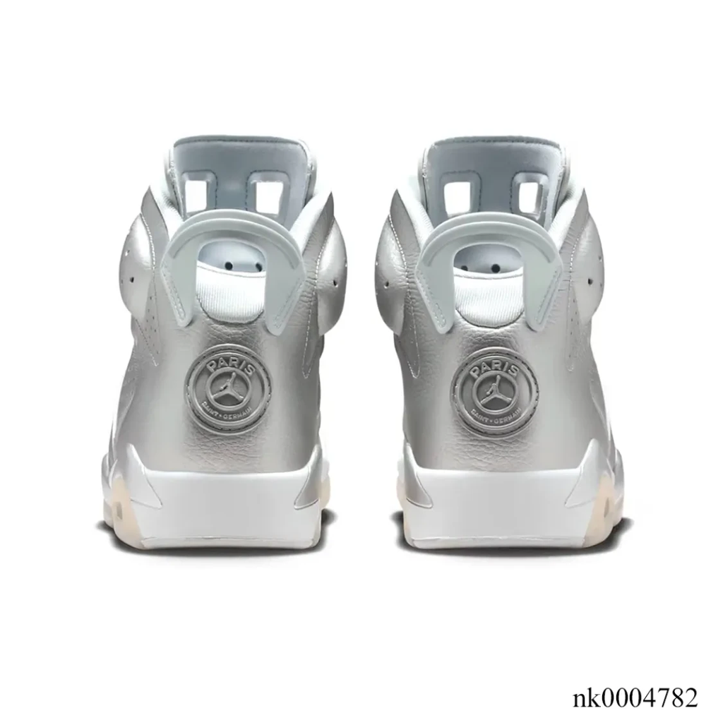 PSG x Air Jordan 6 Metallic Silver Shoes Sneaker by Air Jordan