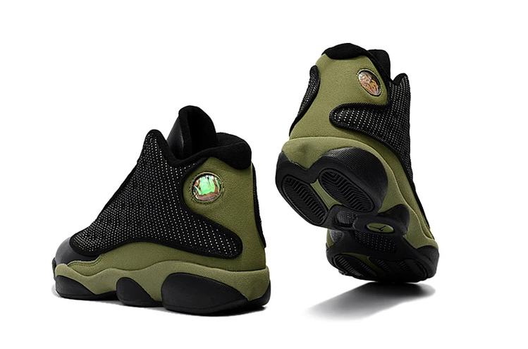 Air Jordan 13 Black Army Green by Air Jordan