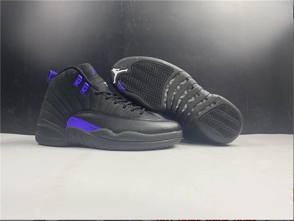 Air Jordan 12 Retro Black Dark Concord Shoes Sneakers by Air Jordan