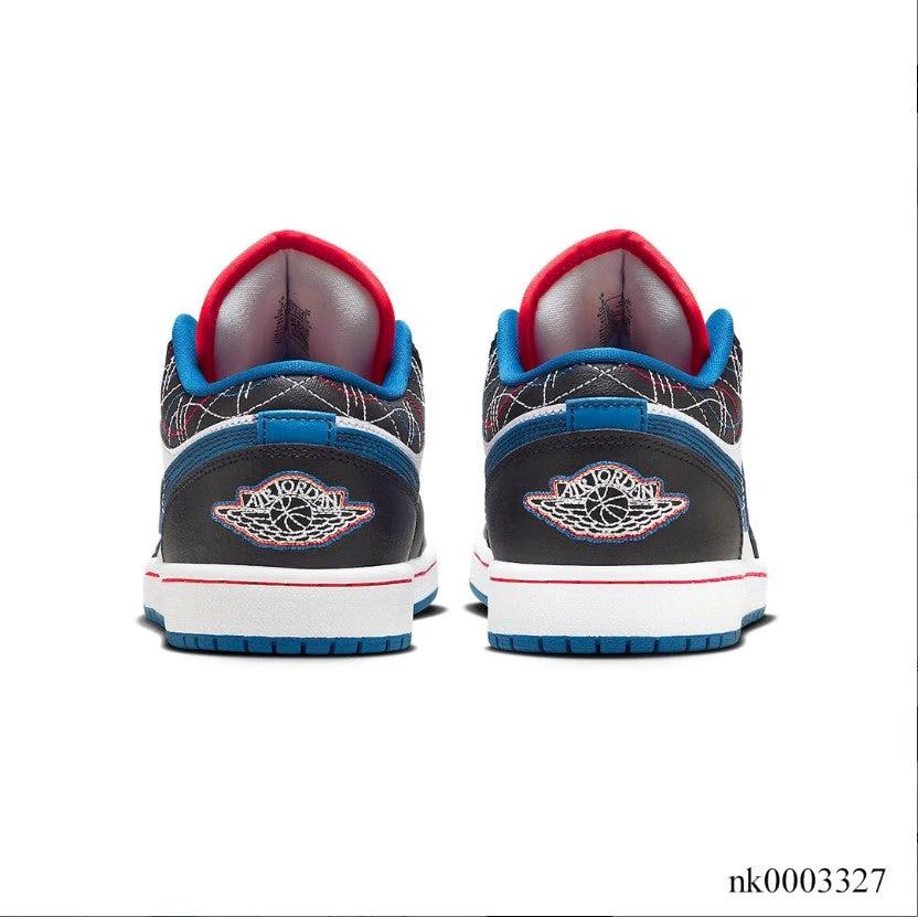Air Jordan 1 Low SE Black Industrial Blue Shoes Sneakers by Air Jordan
