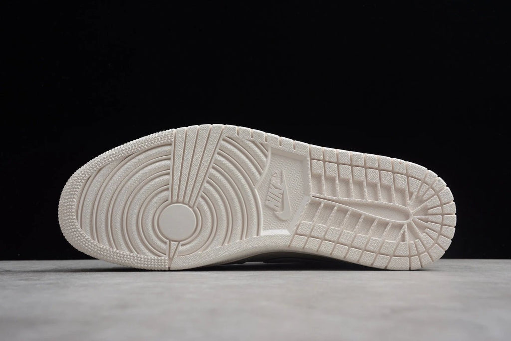 Air Jordan 1 Mid Rice White Gray by Air Jordan