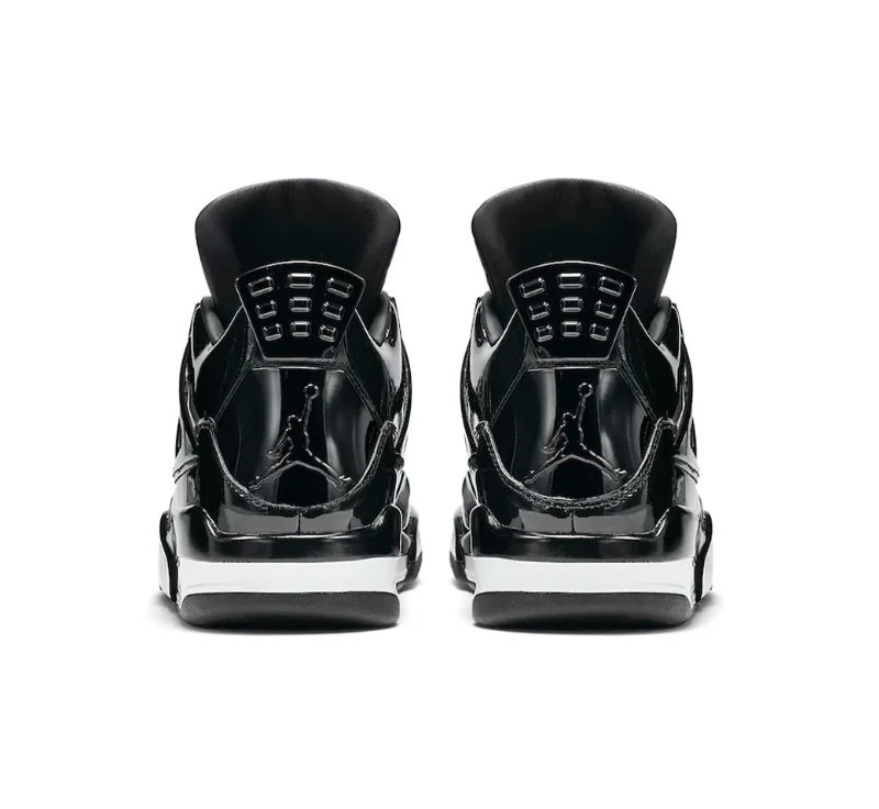 Air Jordan 4 Retro 11Lab4 Black Patent Leather Shoes Sneakers by Air Jordan