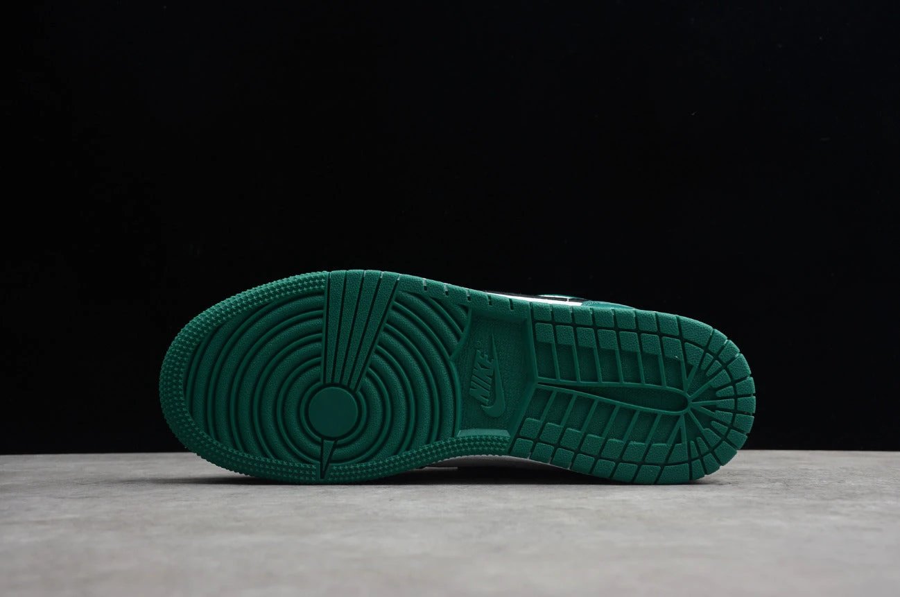 Air Jordan 1 Low Top Black And White Green by Air Jordan