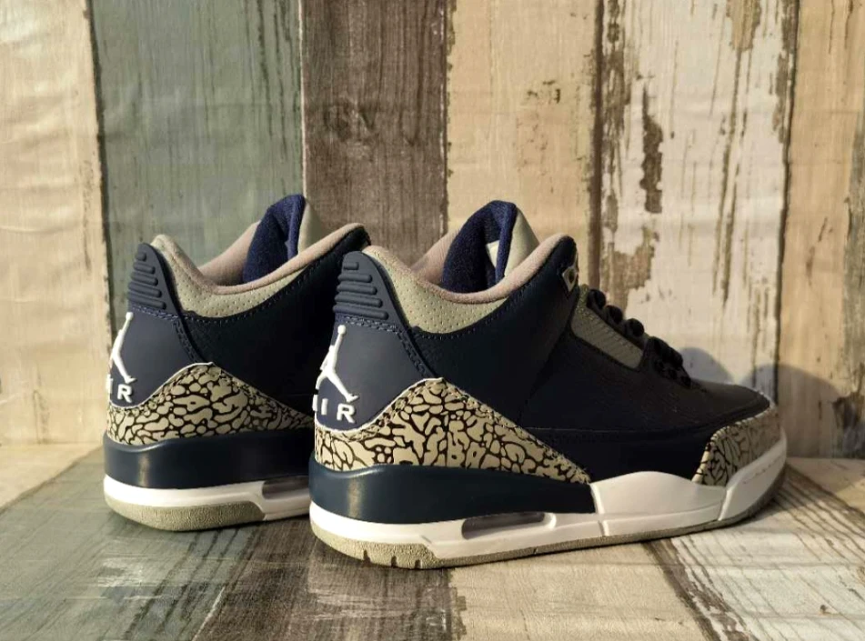 Air Jordan 3 Retro Black Varsity Red Cement Gray by Air Jordan