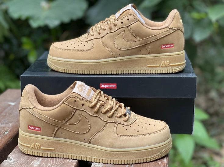 Air Force 1 Low SP Supreme Wheat Shoes Sneakers by Air Jordan