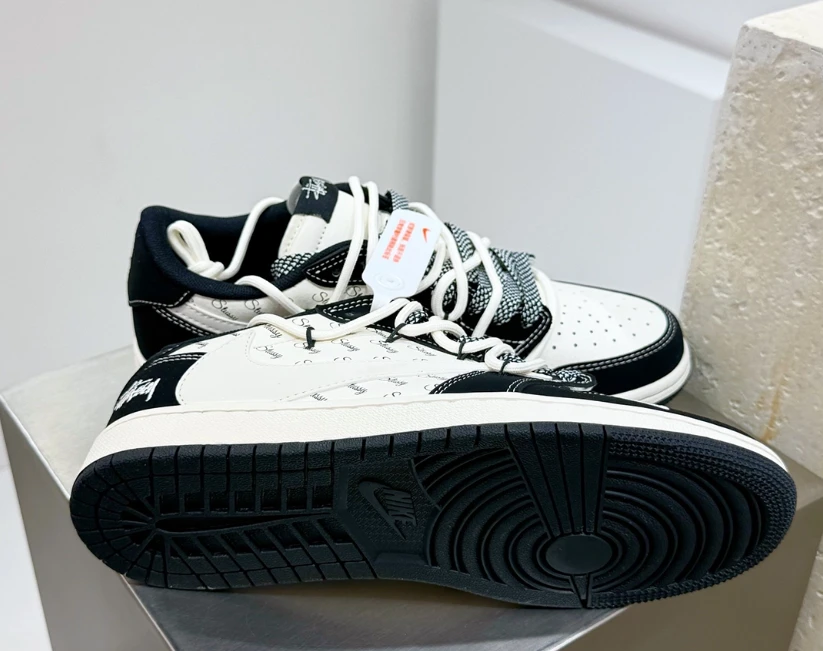 Air Jordan 1 Low x Travis Scott x Stussy Shoes Sneakers by Air Jordan