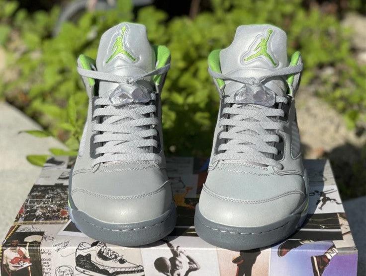 Air Jordan 5 Green Bean Shoes Sneakers by Air Jordan