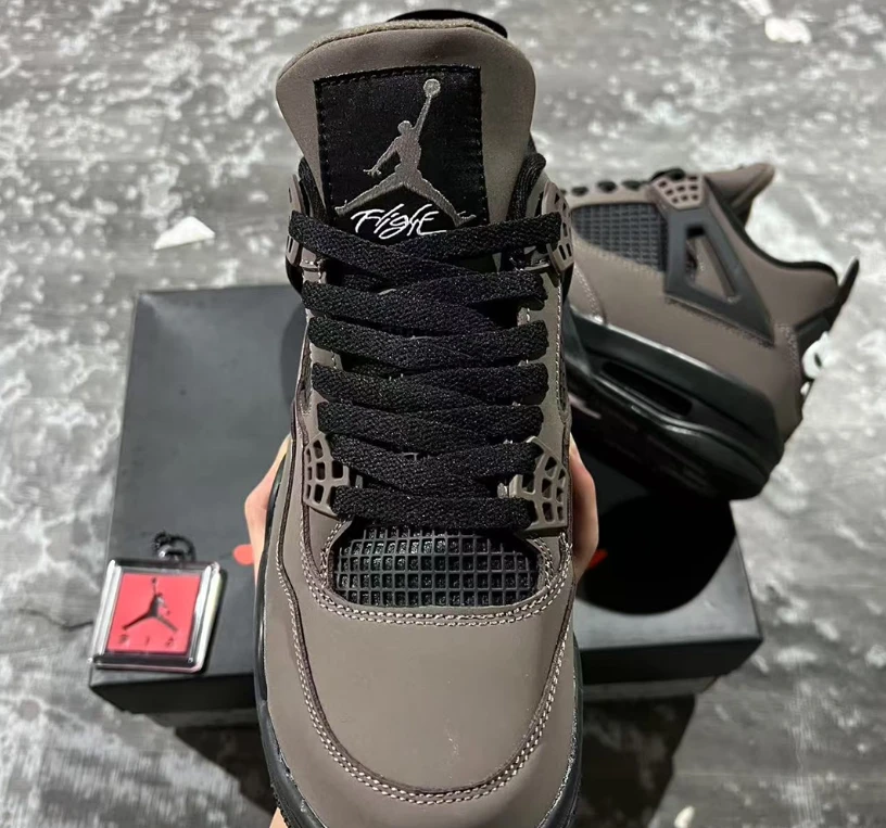 Air Jordan 4 Cave Stone Shoes Sneakers by Air Jordan