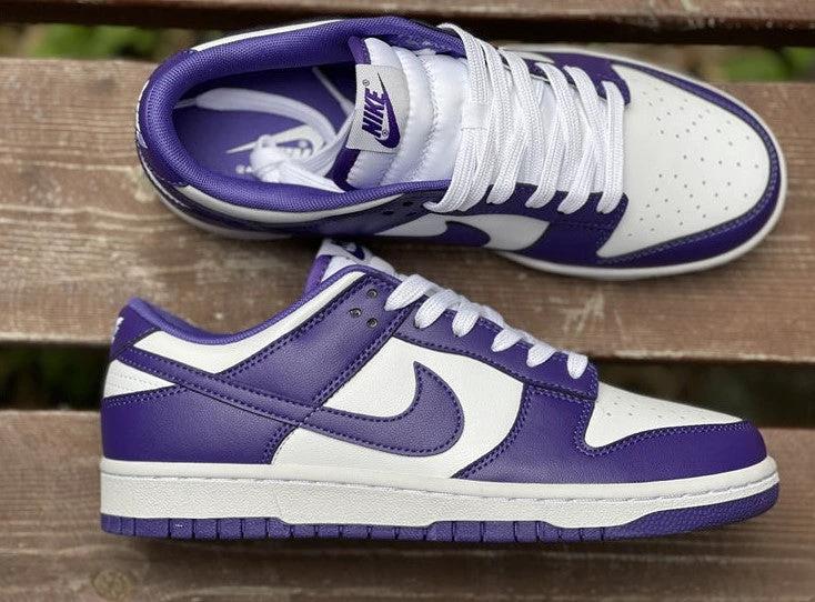 Dunk Low Championship Court Purple Shoes Sneakers by Air Jordan