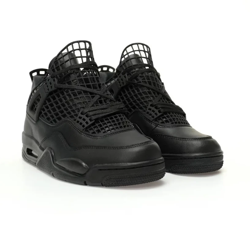 Air Jordan 4 NET Black Shoes Sneakers by Air Jordan