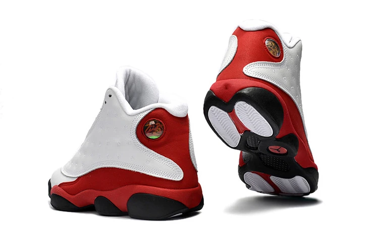 Air Jordan 13 White Red Black Leather by Air Jordan