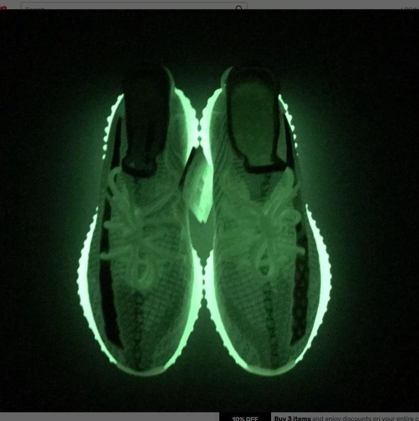 Yeezy Boost 350 V2 Glow Shoes Sneakers by Air Jordan