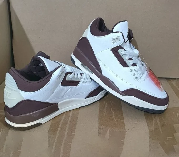 Air Jordan 3 x A Ma Maniere “Burgundy Crush” Shoes Sneakers by Air Jordan