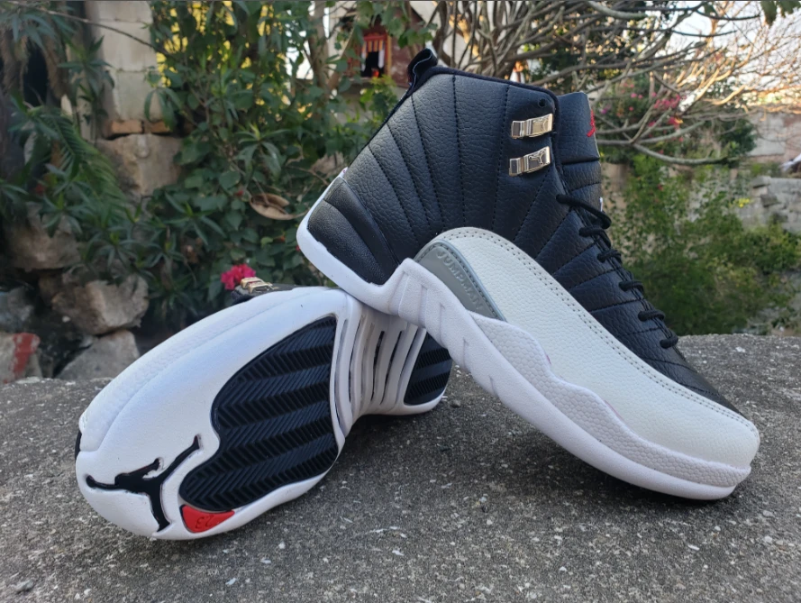 Air Jordan 12 Playoffs Black White by Air Jordan