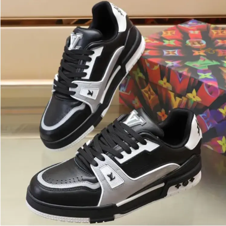 LV Trainer 54 Negro Gris Blanco Shoes Sneakers by Air Jordan