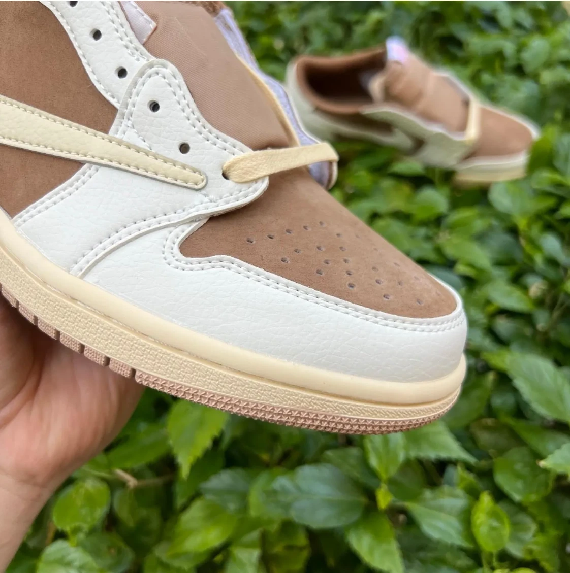 Travis Scott x Air Jordan 1 Low OG Brown Shy Shoes Sneakers by Air Jordan