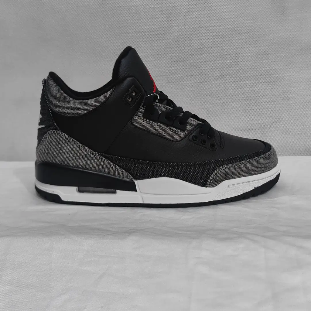 Levi’s x AJ 3 Black Denim Shoes Sneakers by Air Jordan