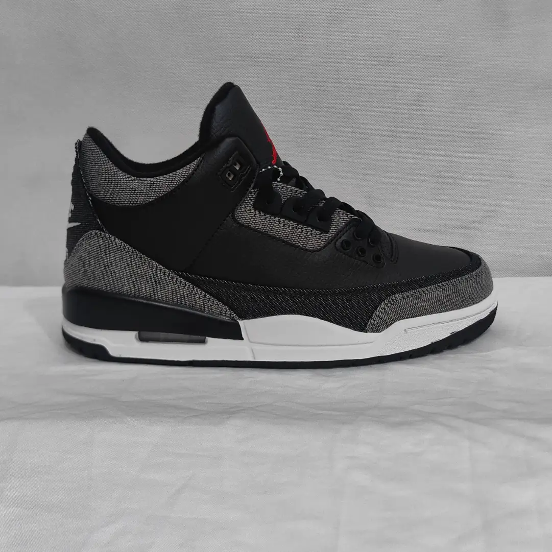 Levi’s x AJ 3 Black Denim Shoes Sneakers by Air Jordan