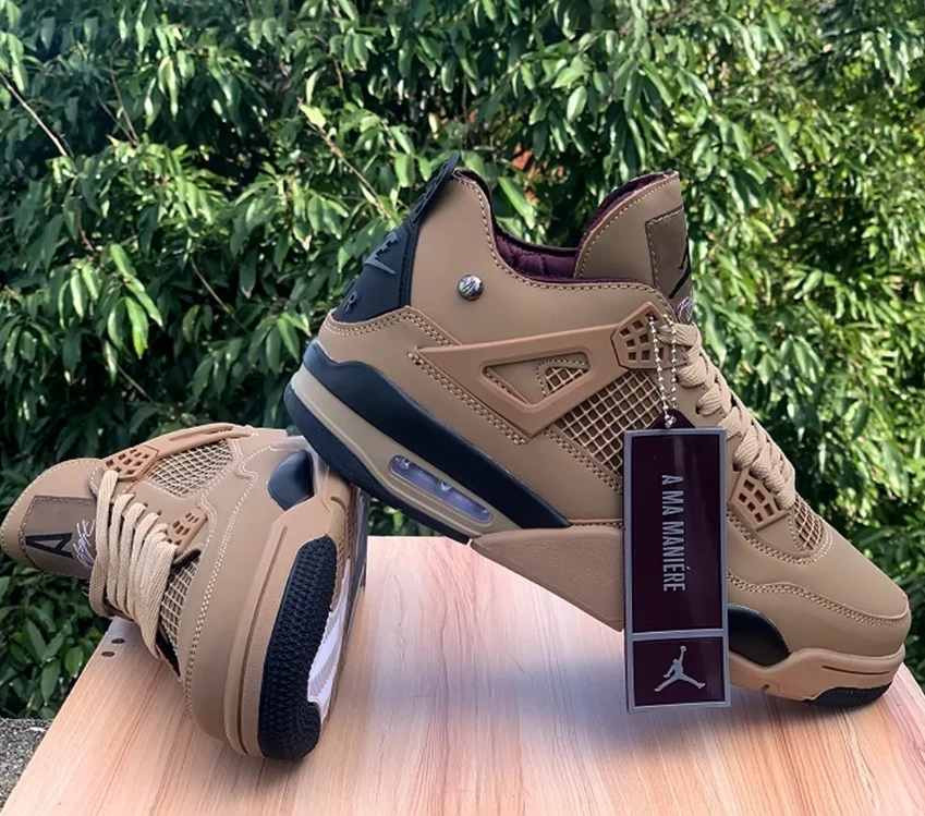 A Ma Maniére x Air Jordan 4 Dark Mocha Shoes Sneakers by Air Jordan