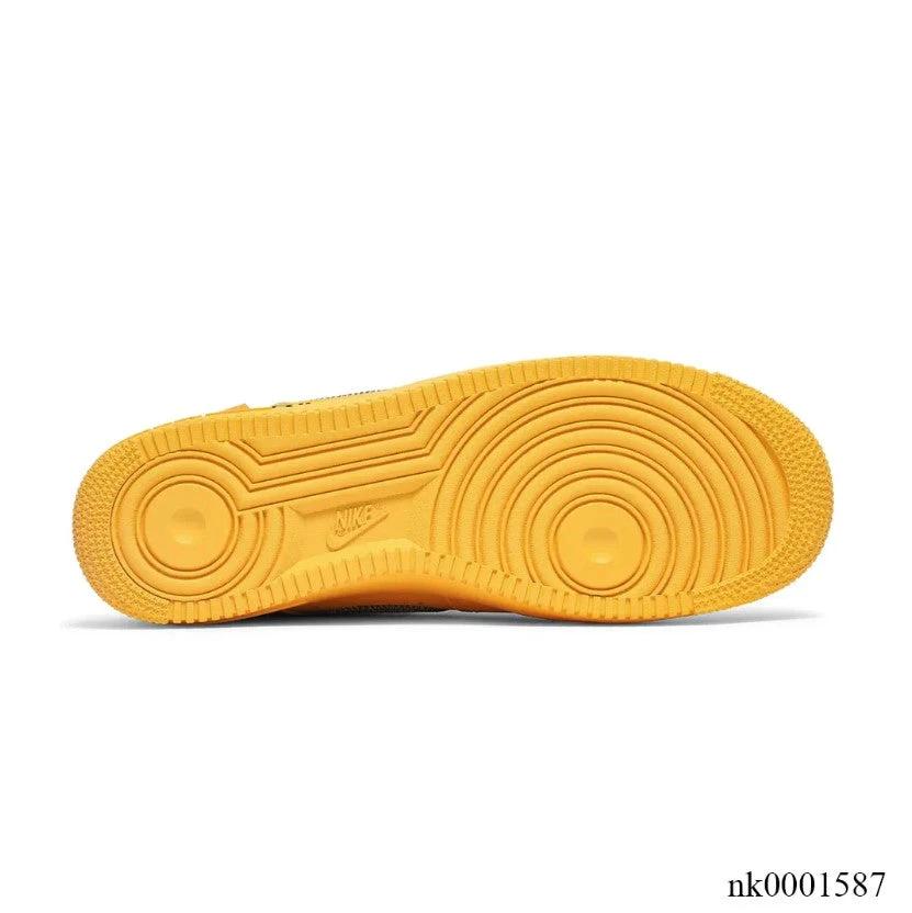 Off-White x Air Force 1 Low University Gold Lemonade Shoes Sneakers by Air Jordan