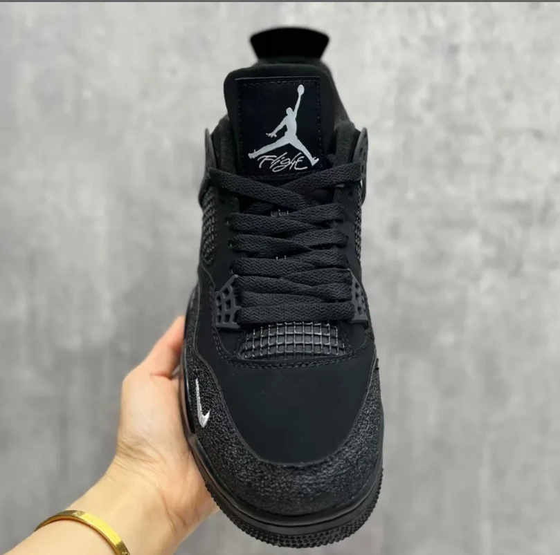 Nigel Sylvester x Air Jordan 4 Black By Black Shoes Sneakers by Air Jordan