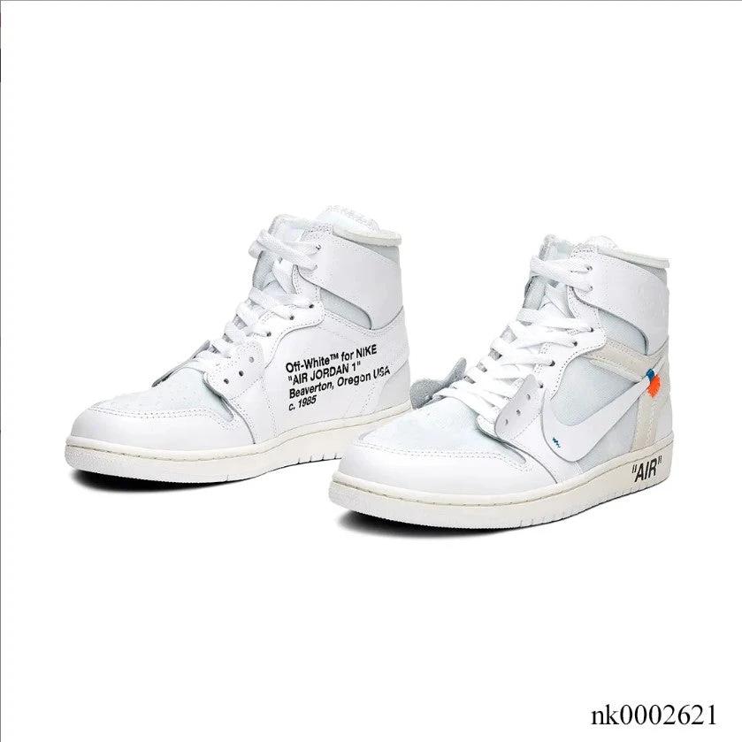 OFF-WHITE x Air Jordan 1 High White Shoes Sneakers by Air Jordan