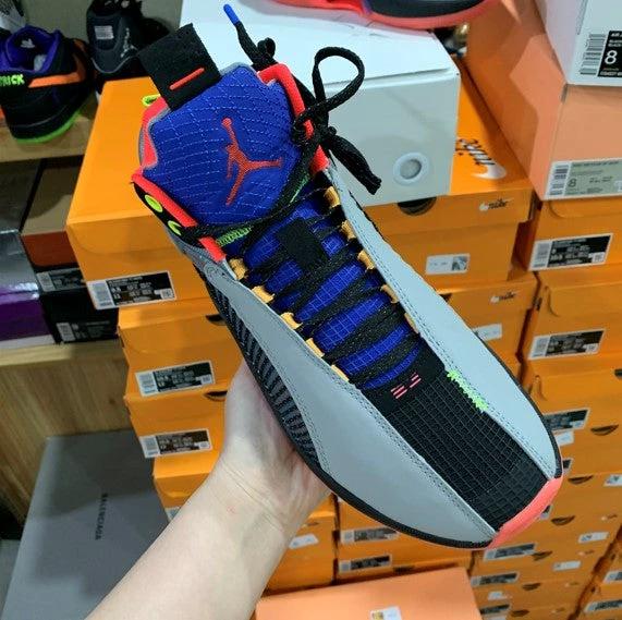 Air Jordan 35 Grey Blue Red by Air Jordan
