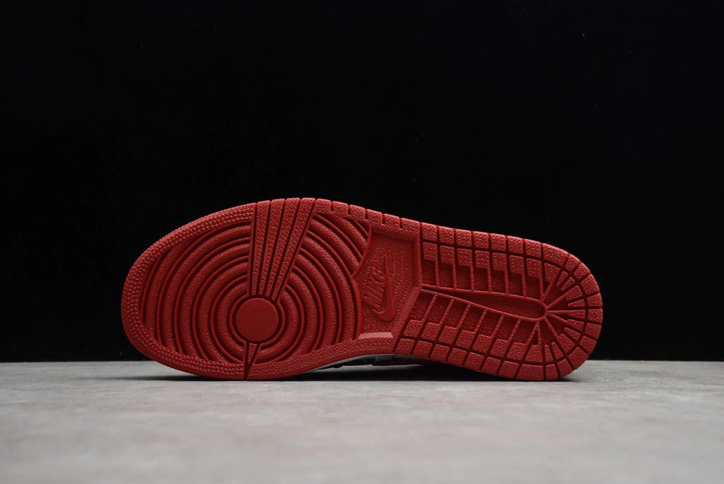 Air Jordan 1 Mid Black Red Newspaper by Air Jordan