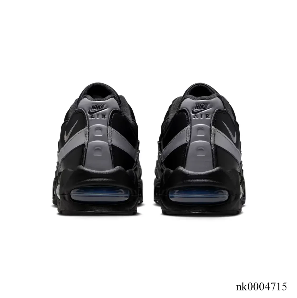 Air Max 95 Big Bubble Black Metallic Silver Shoes Sneakers by Air Jordan