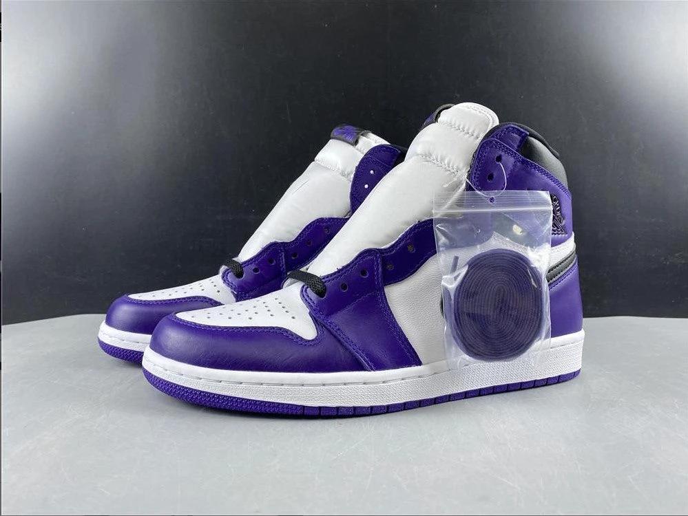 Air Jordan 1 Retro High Court Purple White Shoes Sneakers by Air Jordan