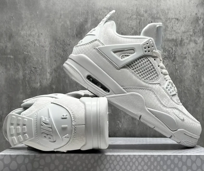 Nigel Sylvester x Air Jordan 4 White Mamba Shoes Sneakers by Air Jordan