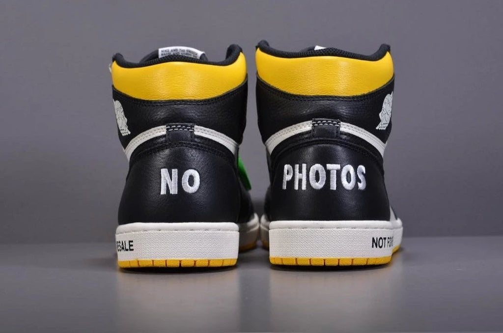 Air Jordan 1 Retro High “Not for Resale” Varsity Maize Shoes Sneakers by Air Jordan