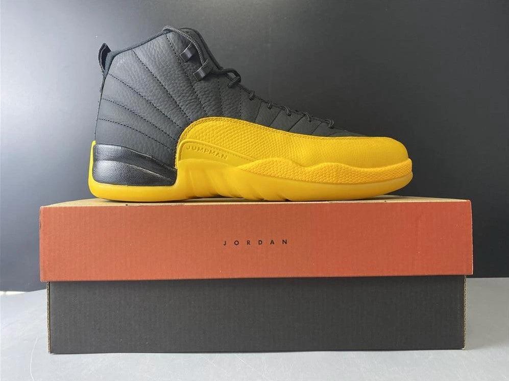 Air Jordan 12 Retro Black University Gold Shoes Sneakers by Air Jordan