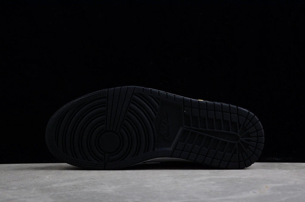 Air Jordan 1 Mid Patent Leather Black Gold by Air Jordan