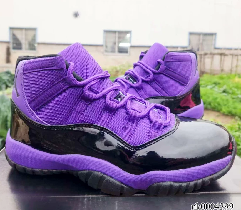 Air Jordan 11 Black Purple Shoes Sneakers by Air Jordan