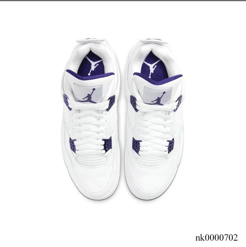 Air Jordan 4 Retro Metallic Purple Shoes Sneakers (Big Size Available) by Air Jordan