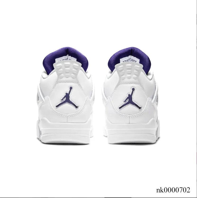 Air Jordan 4 Retro Metallic Purple Shoes Sneakers (Big Size Available) by Air Jordan