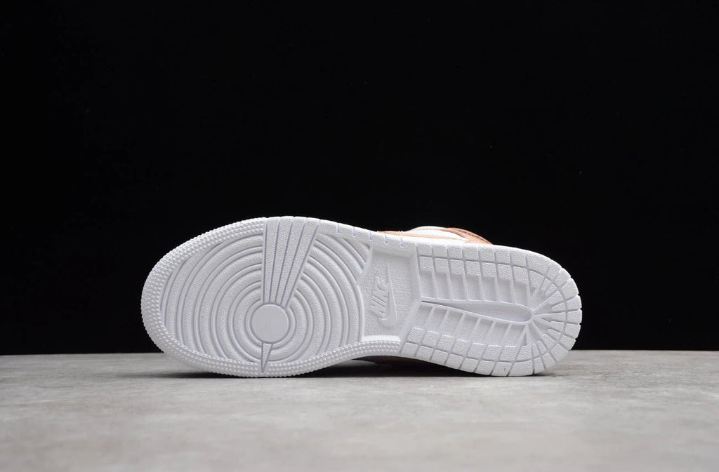 Air Jordan 1 Mid GS 'Rose Gold Black' by Air Jordan