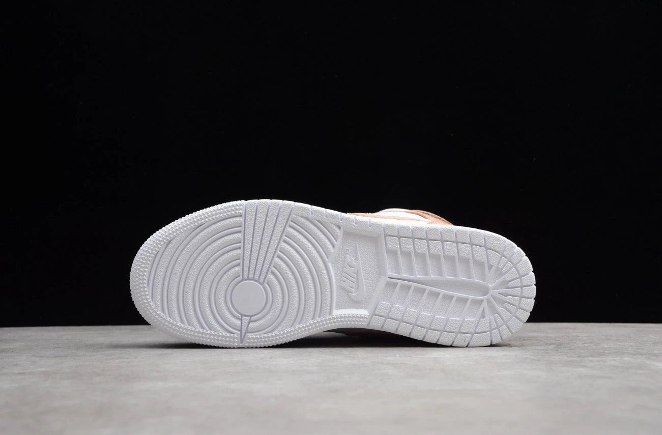 Air Jordan 1 Mid GS 'Rose Gold Black' by Air Jordan