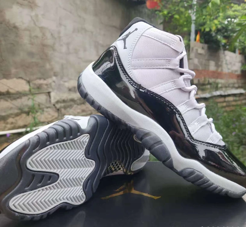 Air Jordan 11 Grey Black Shoes Sneakers by Air Jordan