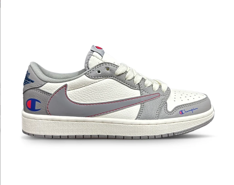 Air Jordan 1 Low x Travis Scott x Champion Shoes Sneakers by Air Jordan