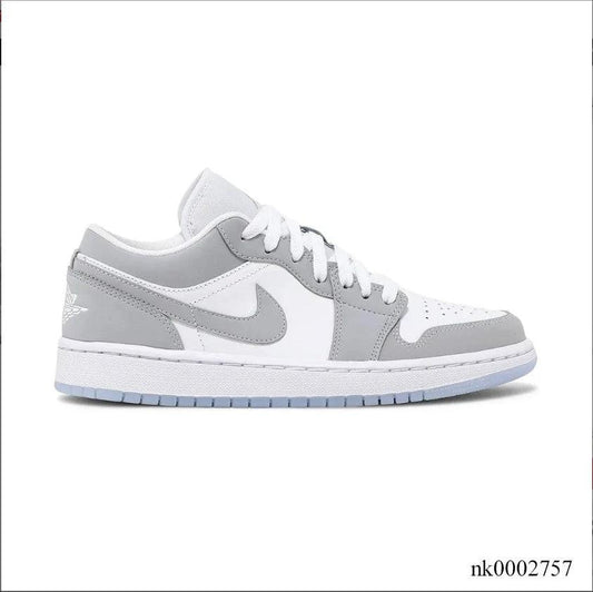 Air Jordan 1 Low White Wolf Grey Shoes Sneakers by Air Jordan
