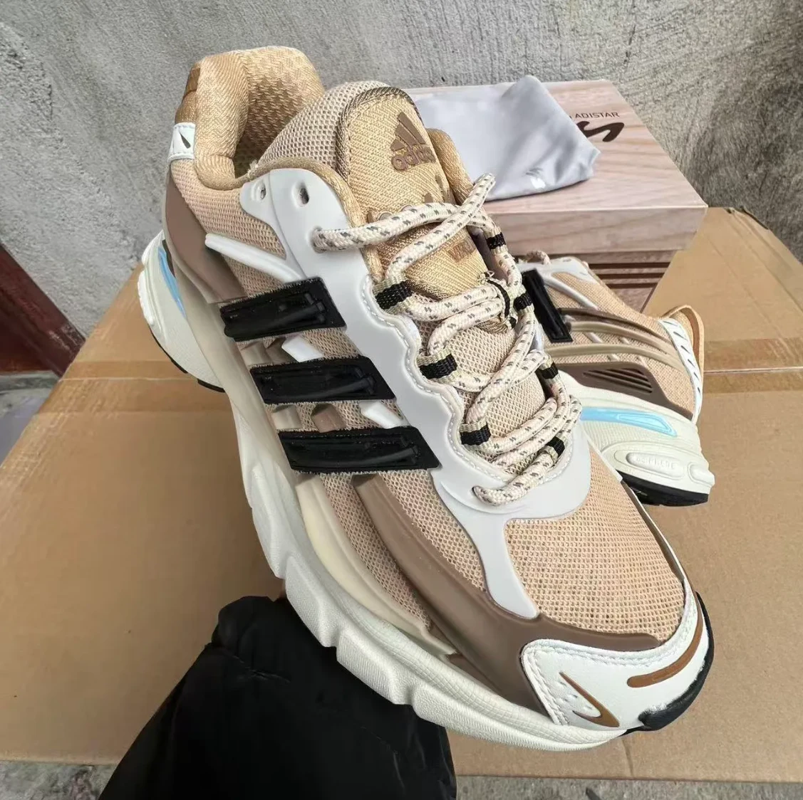 Pharrell x AD Adistar Jellyfish Tan Shoes Sneakers by Air Jordan